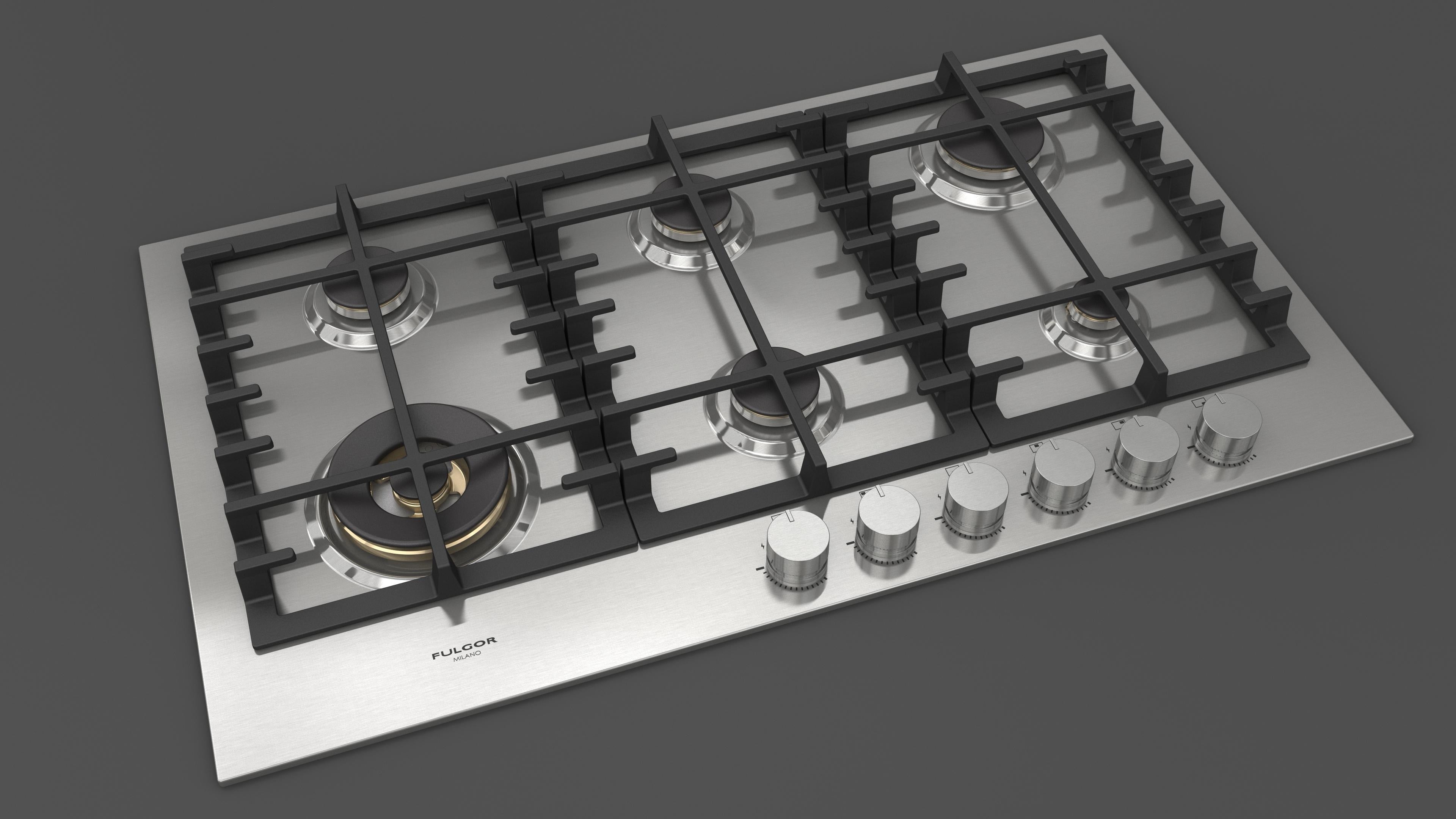 Fulgor Milano 90cm Gas Hob - FPH 906 G WK X
