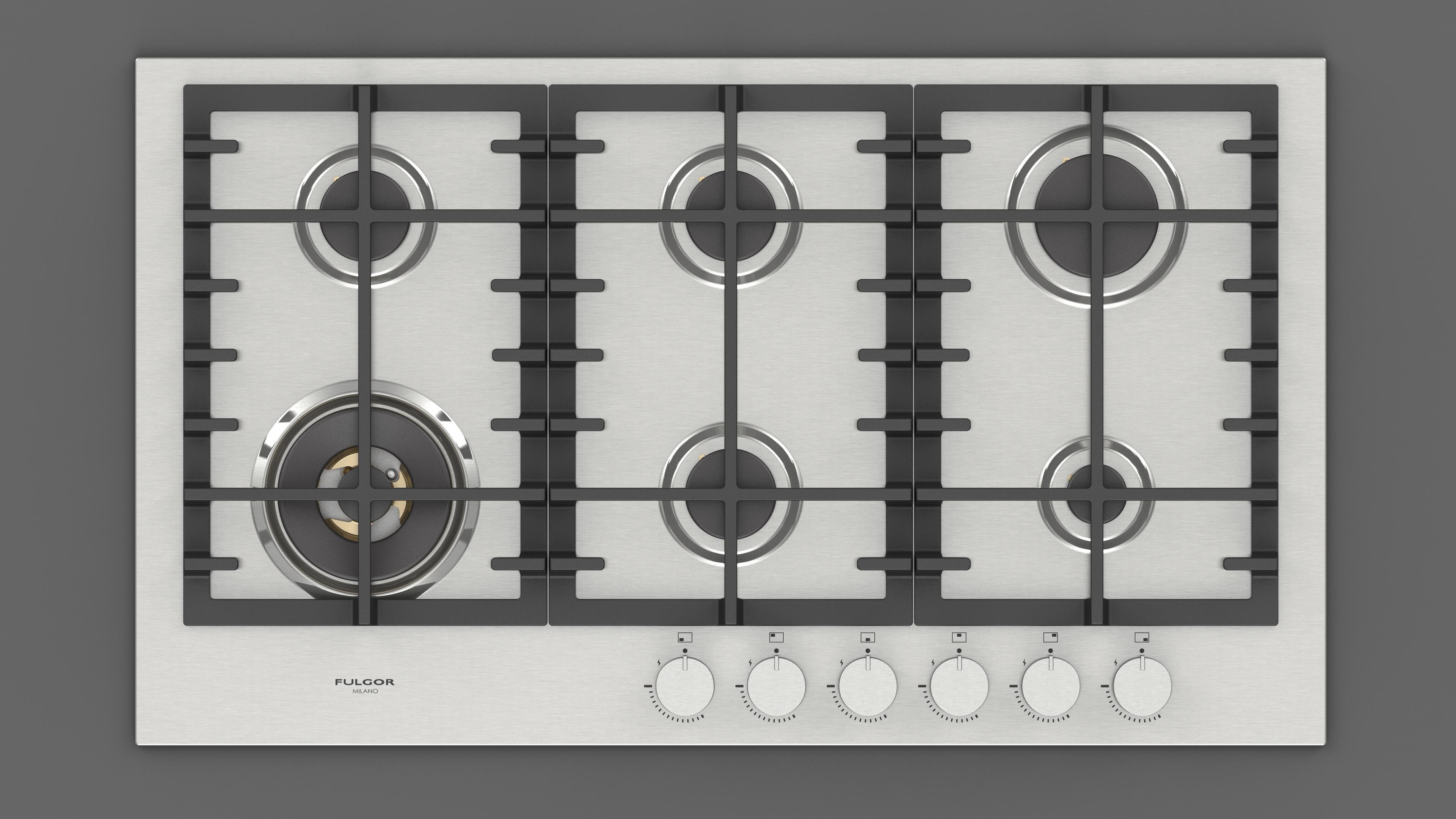 Fulgor Milano 90cm Gas Hob - FPH 906 G WK X