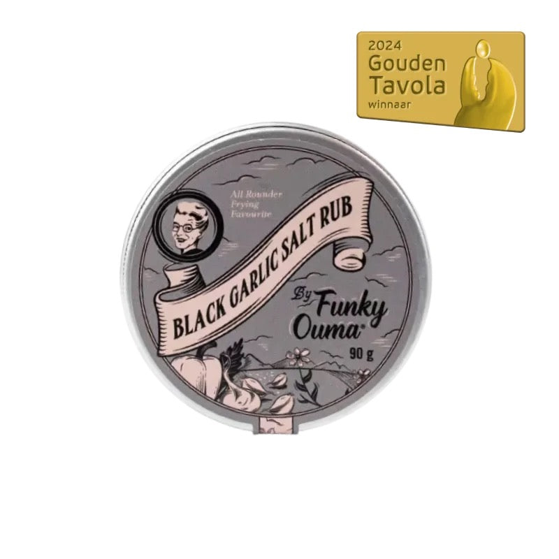 Braaimaster Funky Ouma Black Garlic Salt Rub Travel Tin