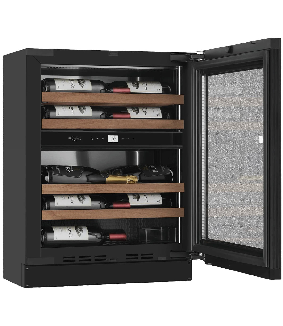MQuvee Built-In Wine Fridge - WineCave Exclusive 700 60D Slim - Push/Pull