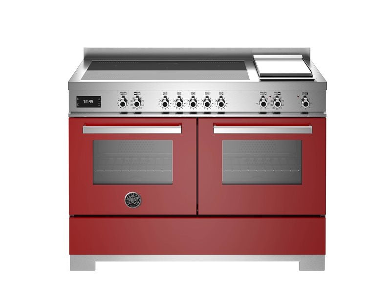 Bertazzoni 120 cm induction top + griddle, electric double oven Professional Series