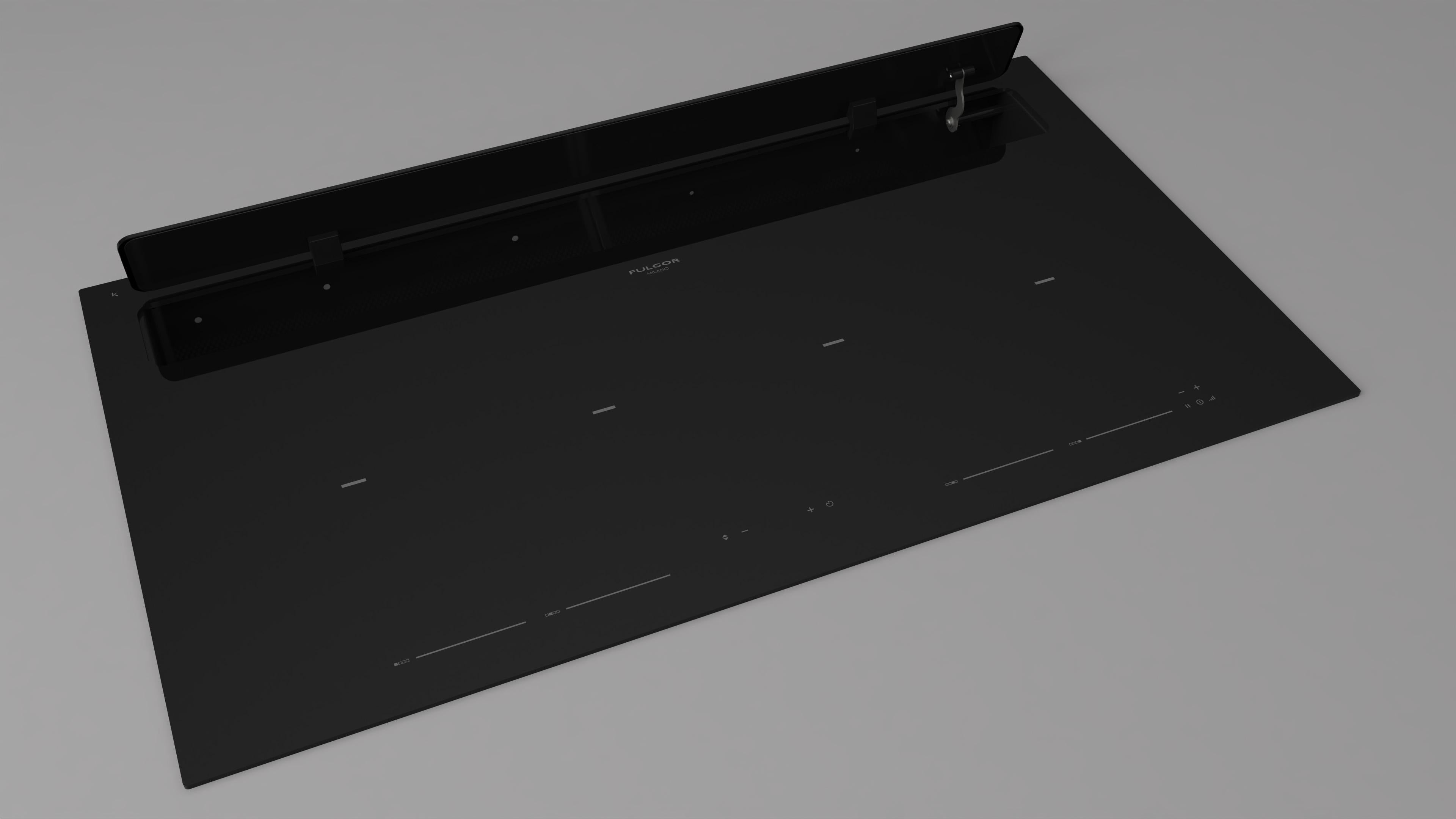 Fulgor Milano 90cm Aria Induction Hob with rear venting - FCLHD 9041 HID TS BK2