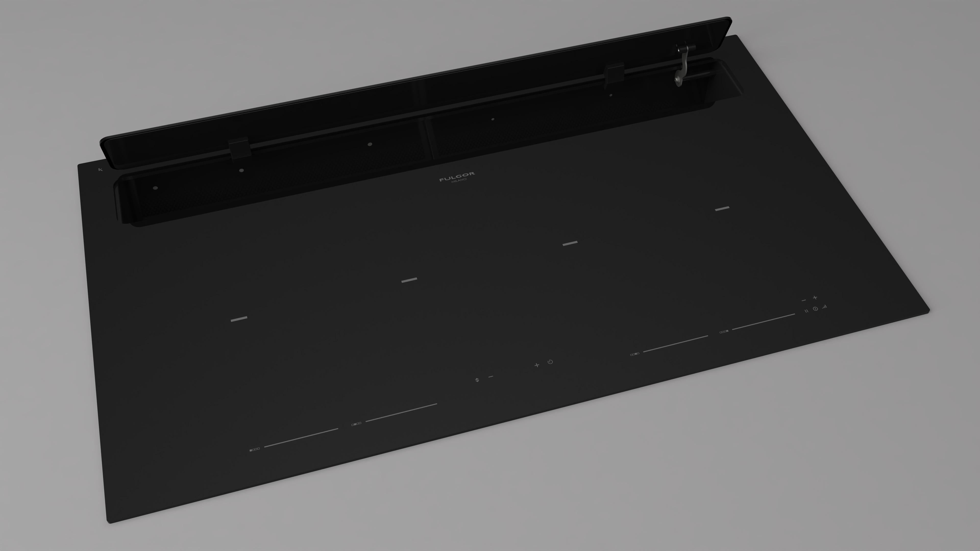 Fulgor Milano 90cm Aria Induction Hob with rear venting - FCLHD 9041 HID TS BK2
