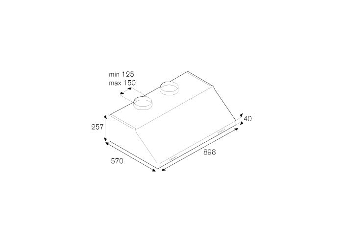 Bertazzoni Professional Series 90cm Undermount Hood 2 Motors