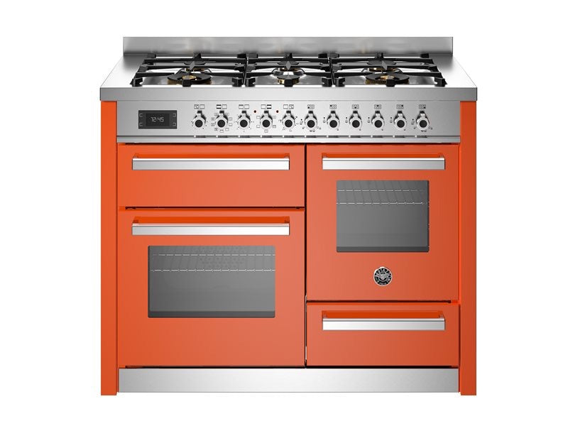 Bertazzoni 110 cm 6-burner electric triple oven Professional Series