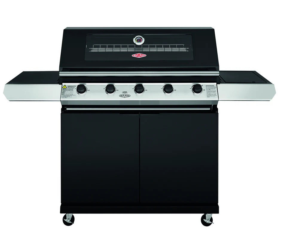 BeefEater 1200E Series - 5 Burner BBQ & Side Burner Trolley
