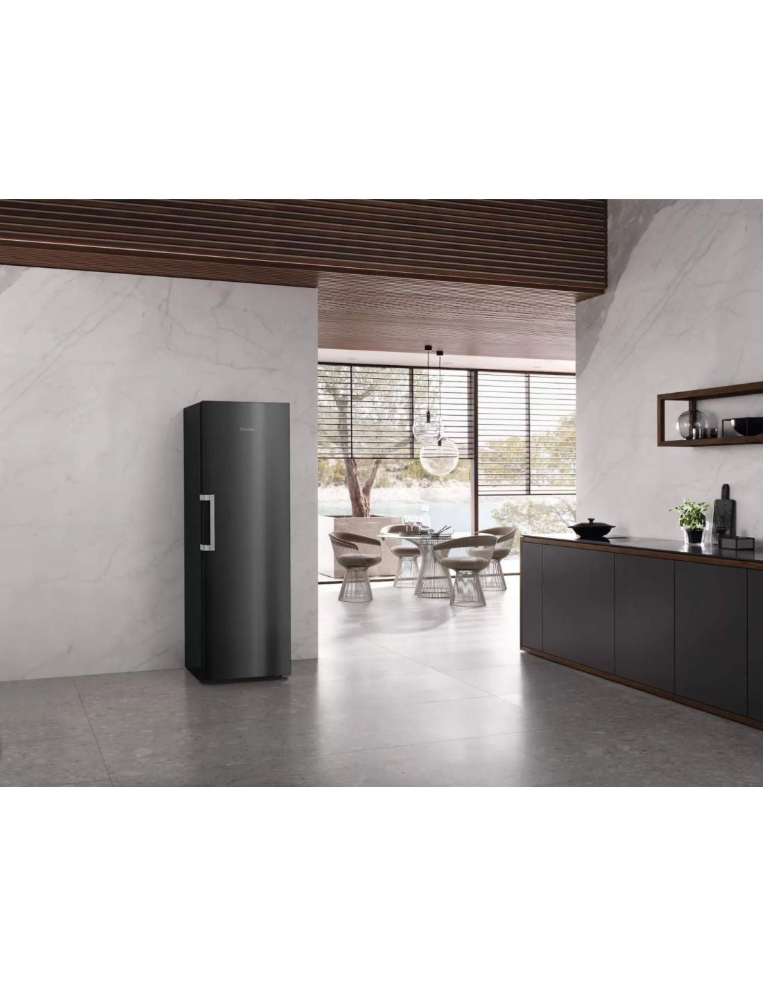 Miele KS4783DD Freestanding Fridge in Black Steel