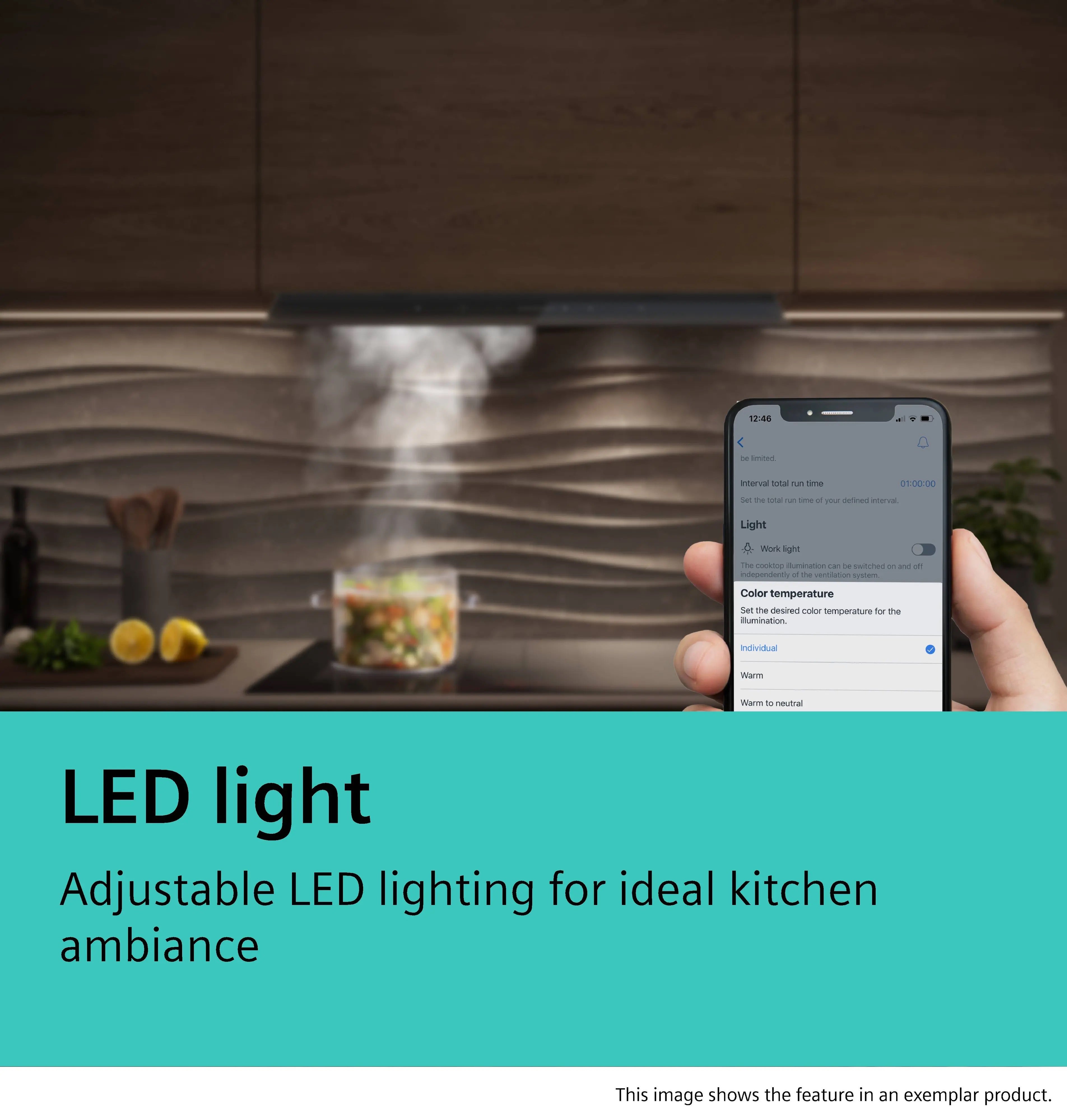 Siemens iQ700 Integrated Design Hood 90 cm clear glass black printed, Matt black - LJ98BET60B