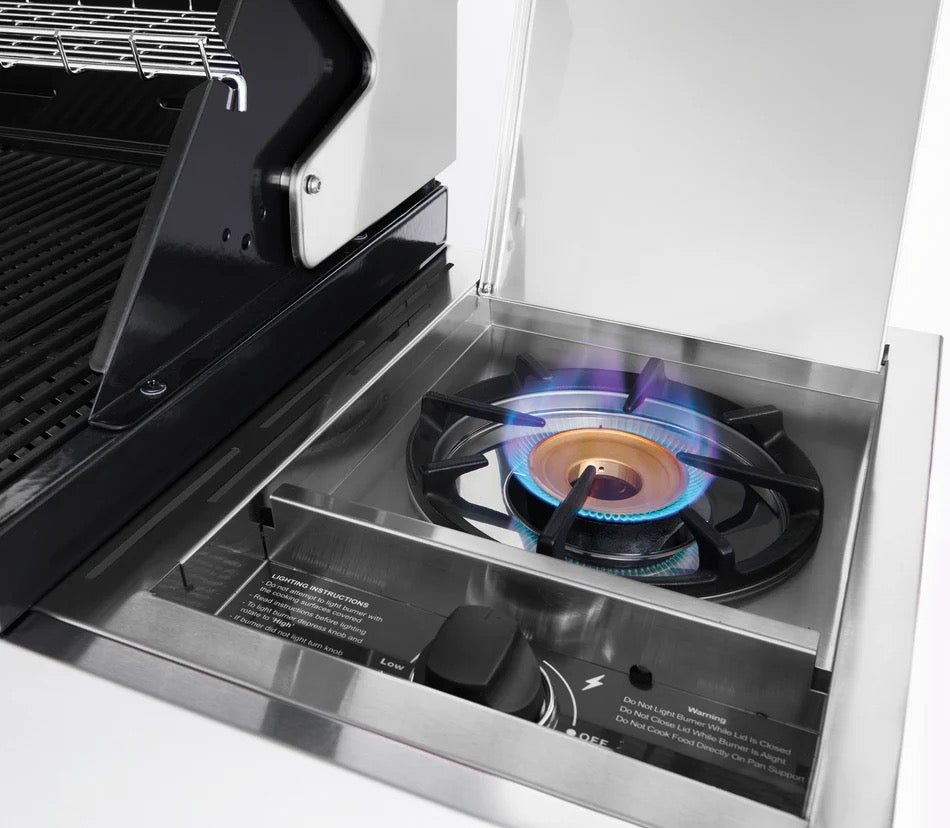 BeefEater 1200S Series - 3 Burner BBQ & Side Burner Trolley