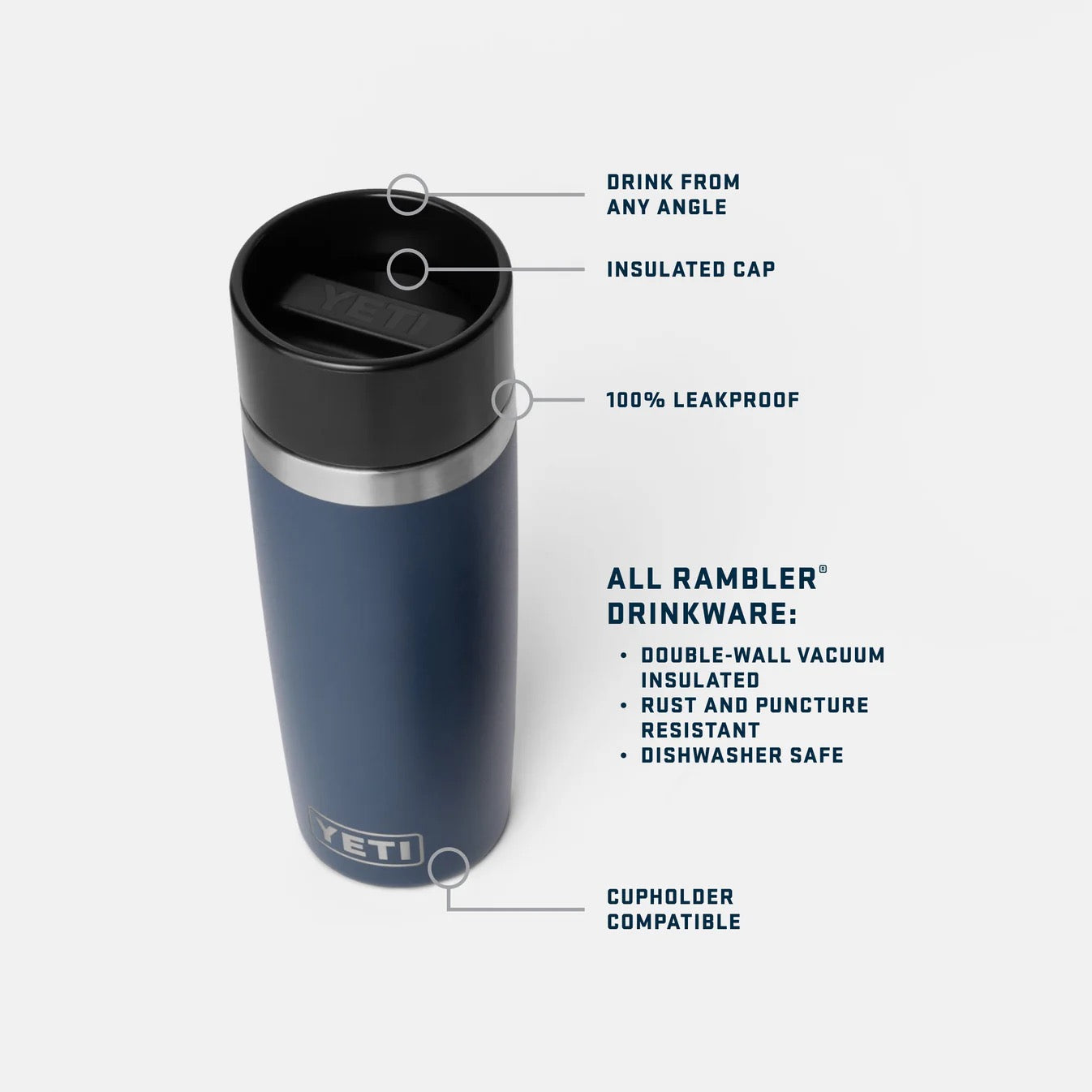 Yeti RAMBLER® 16 OZ (473 ML) TRAVEL BOTTLE WITH COMMUTER CAP