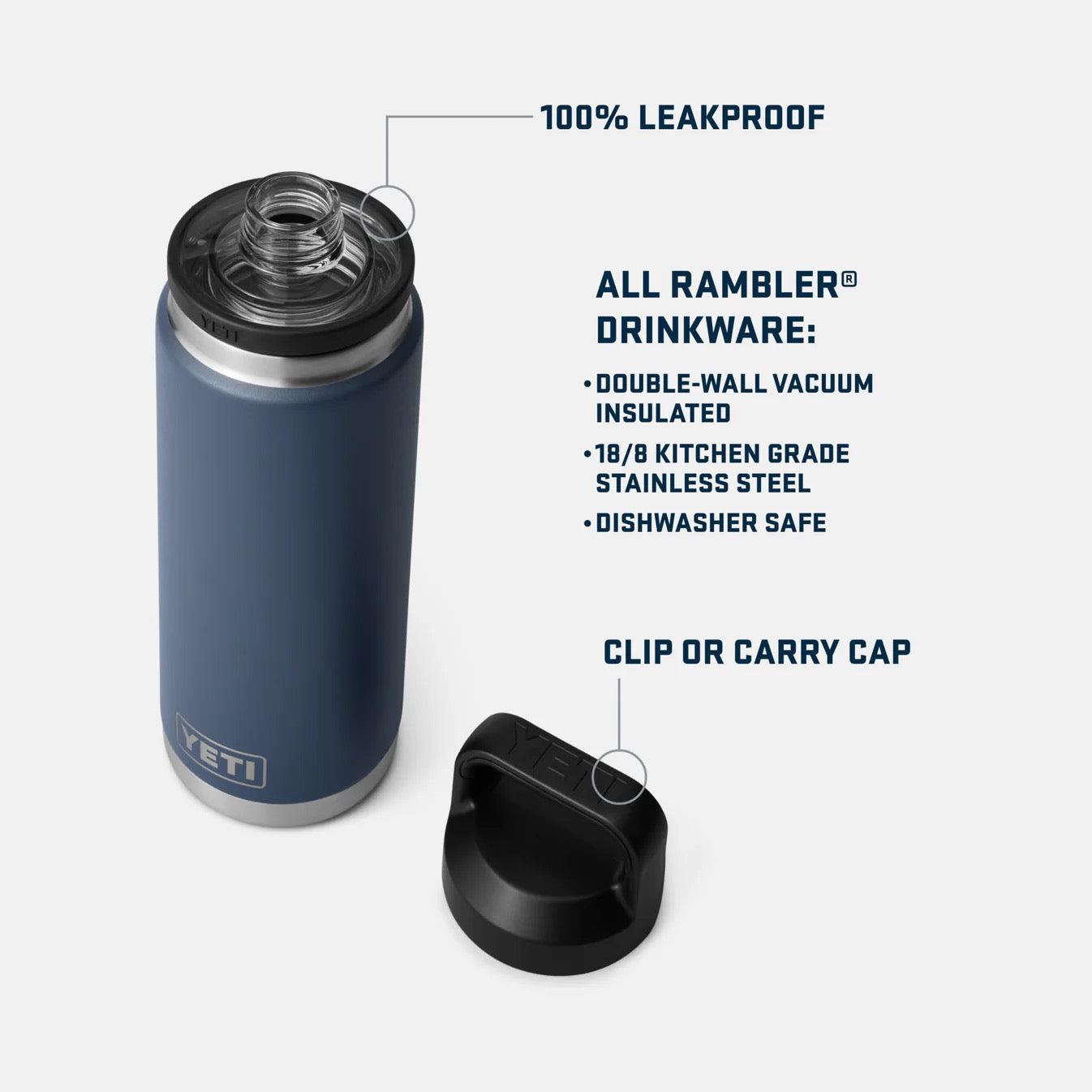 Yeti RAMBLER® 26 OZ (769 ML) BOTTLE WITH CHUG CAP