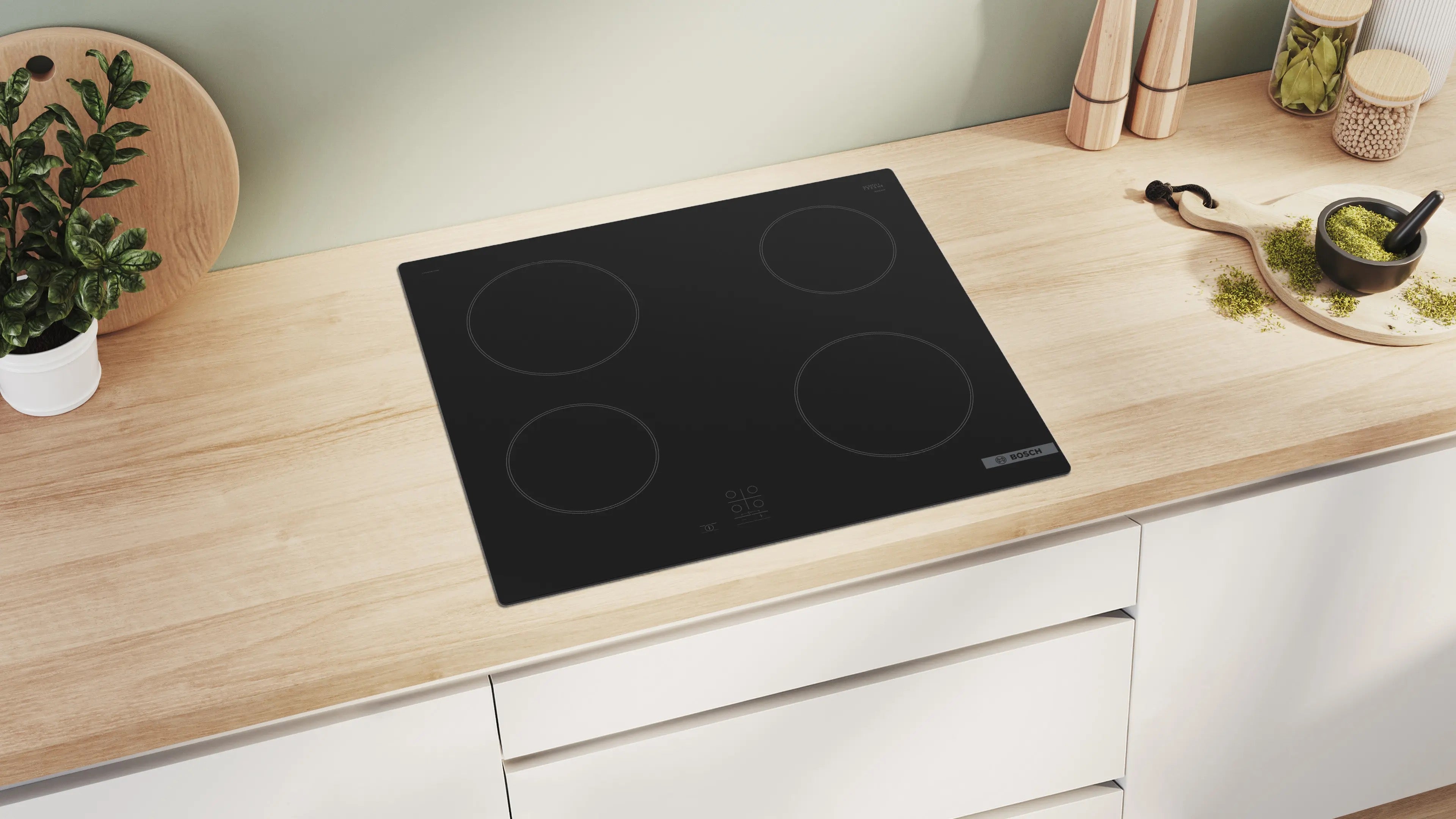 Bosch Series 2 Electric hob 60 cm surface mount without frame - PKE61RAA8B