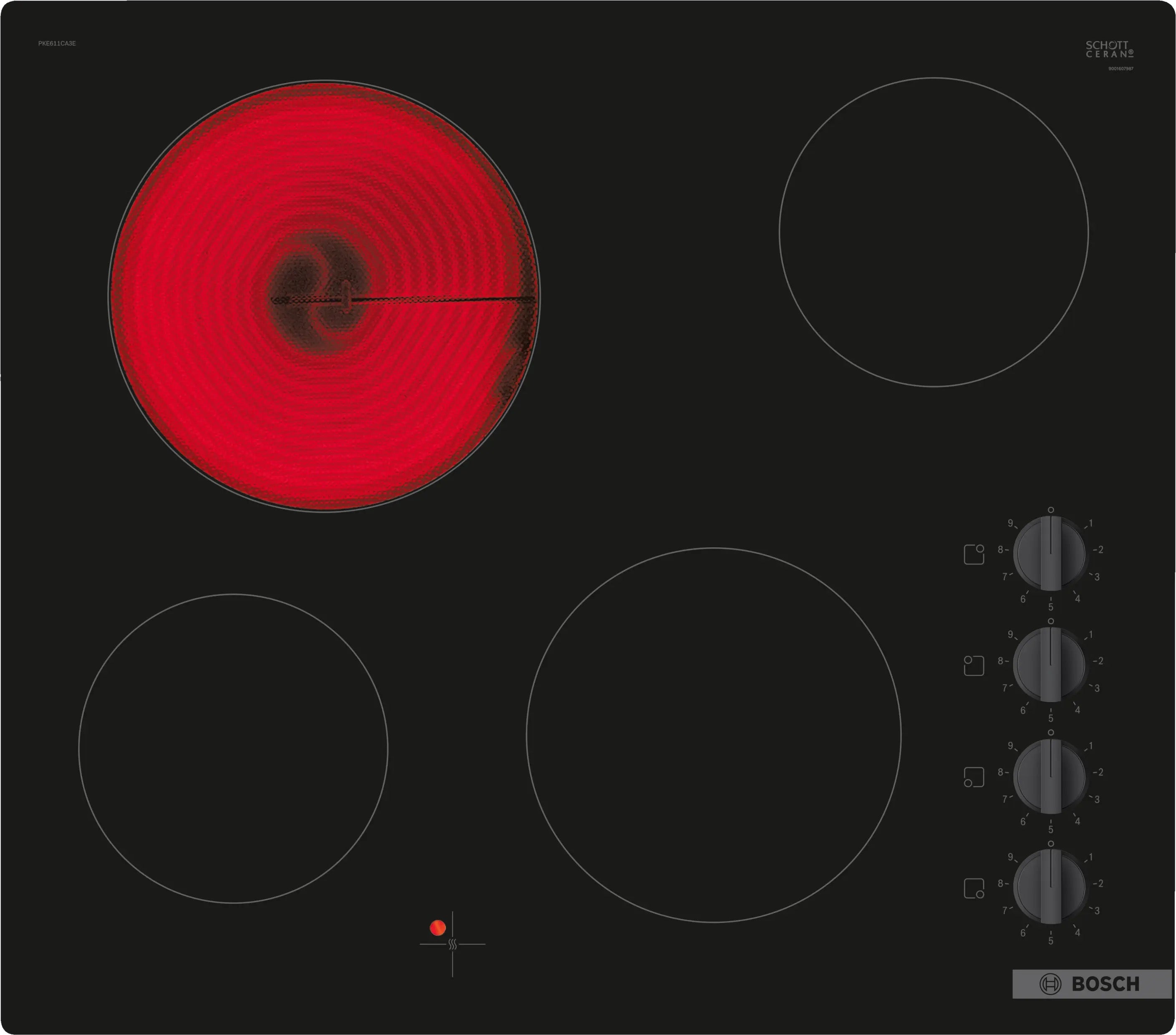 Bosch Series 2 Electric hob 60 cm surface mount without frame - PKE611CA3E