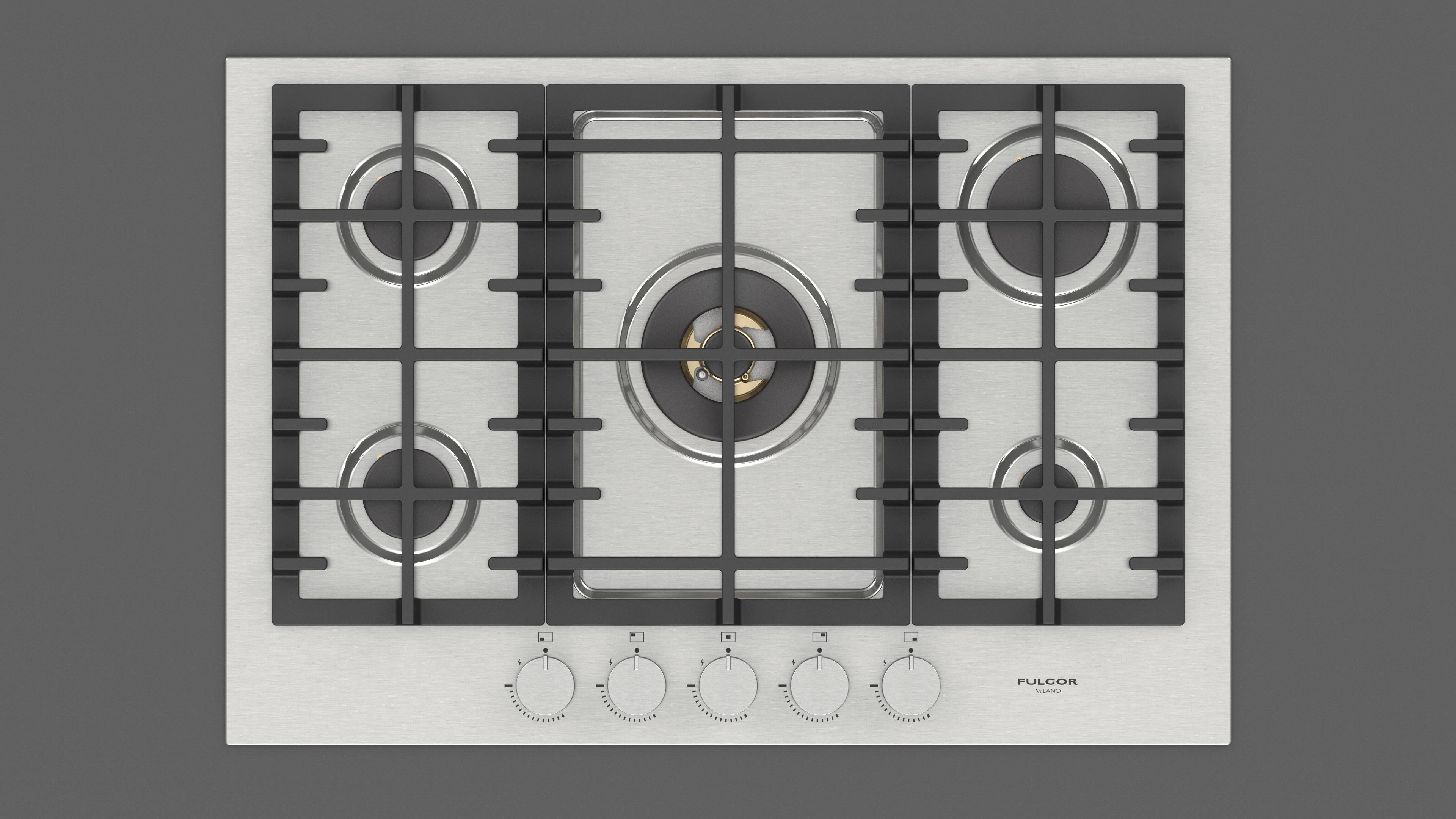 Fulgor Milano 75cm Gas Hob - FPH 7541 G WK X