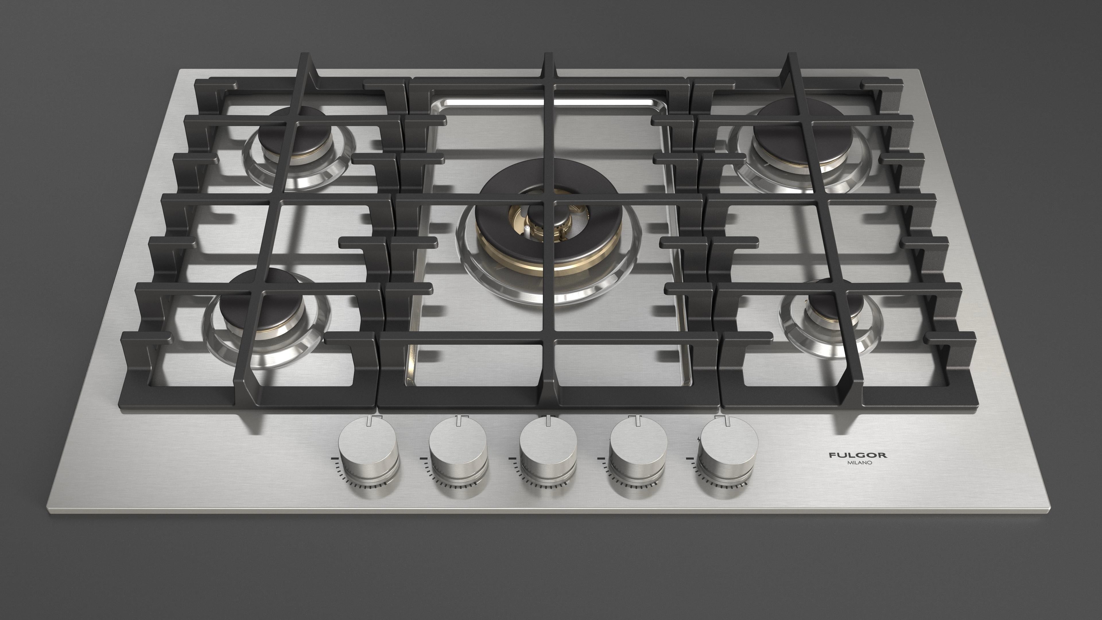 Fulgor Milano 75cm Gas Hob - FPH 7541 G WK X