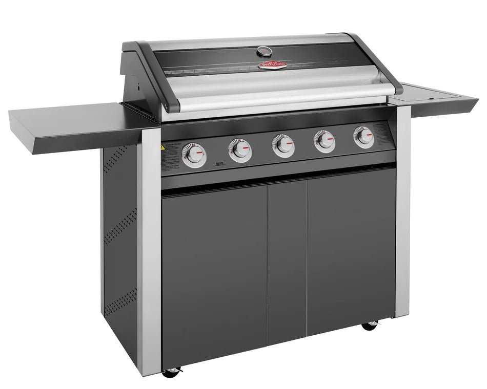 BeefEater 1600E Series - 5 Burner BBQ & Side Burner Trolley