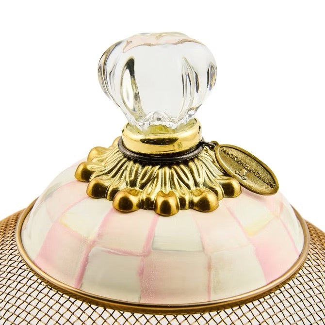Mackenzie-Childs Rosy Check Small Mesh Dome
