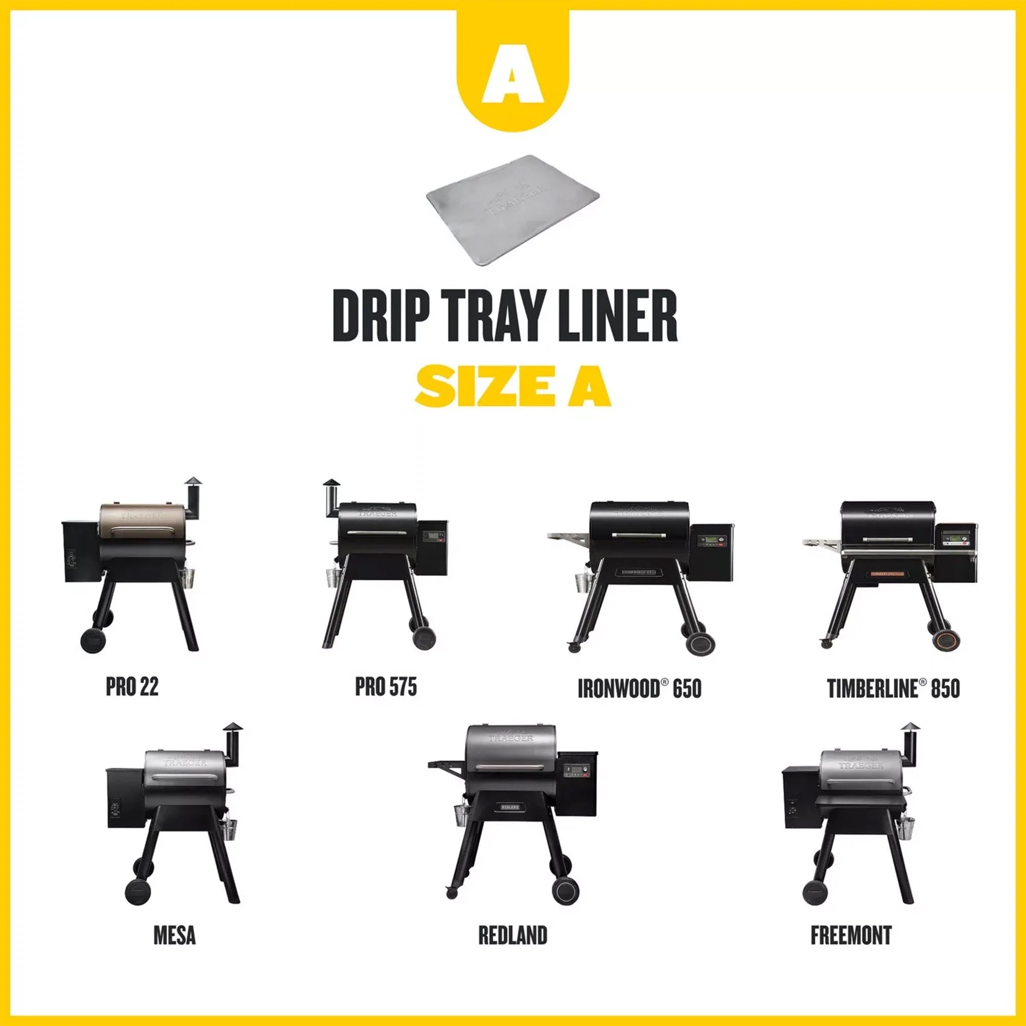 Traeger Drip Tray Liners (Size A) - 5 Pack