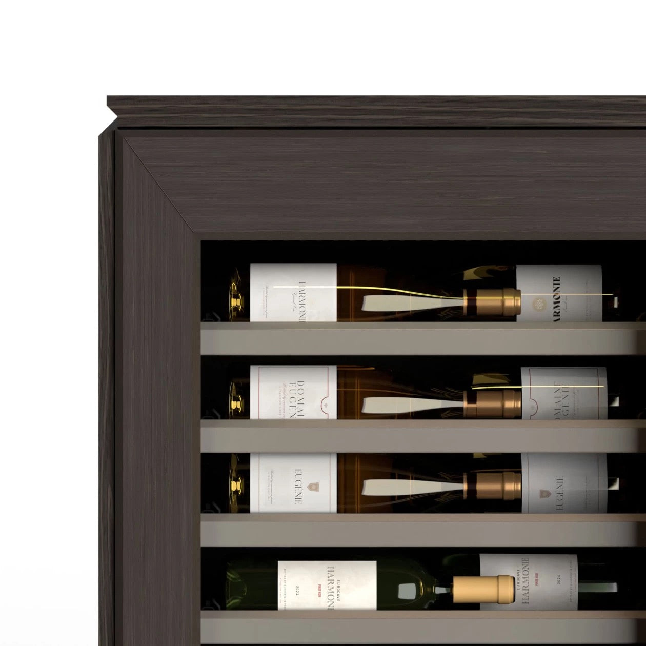 EuroCave 2-temperature sideboard wine cabinet in brown smoked - Harmonie