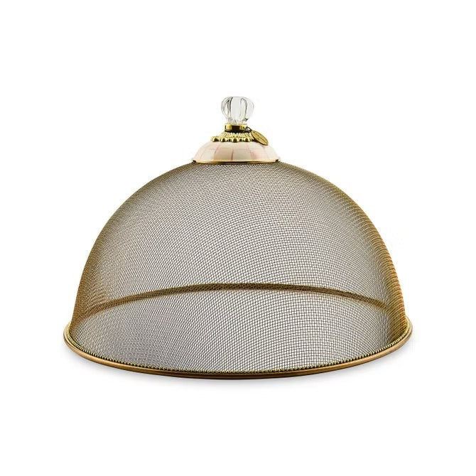 Mackenzie-Childs Rosy Check Large Mesh Dome
