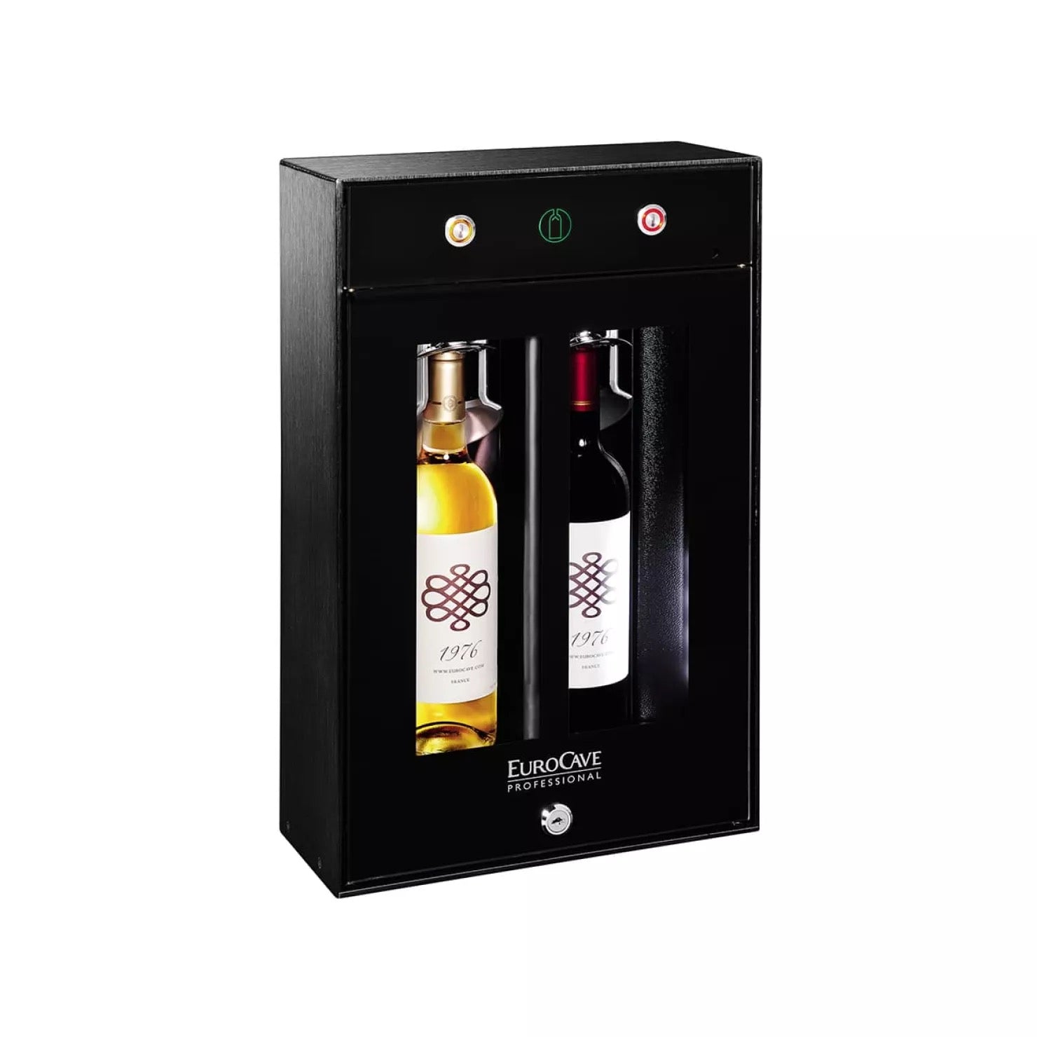 EuroCave 2-bottle wine bar - brings wine to the correct temperature and preserves open bottles