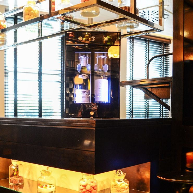 EuroCave 2-bottle wine bar - brings wine to the correct temperature and preserves open bottles