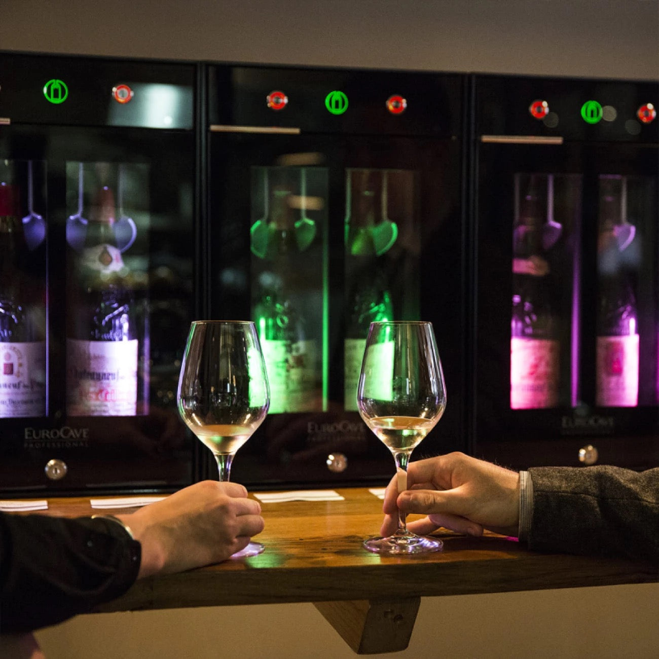 EuroCave 2-bottle wine bar - brings wine to the correct temperature and preserves open bottles