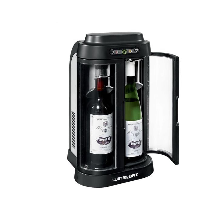 EuroCave Wine bar for private individuals - brings wine to the correct serving temperature and displays open bottles - 2 bottles.