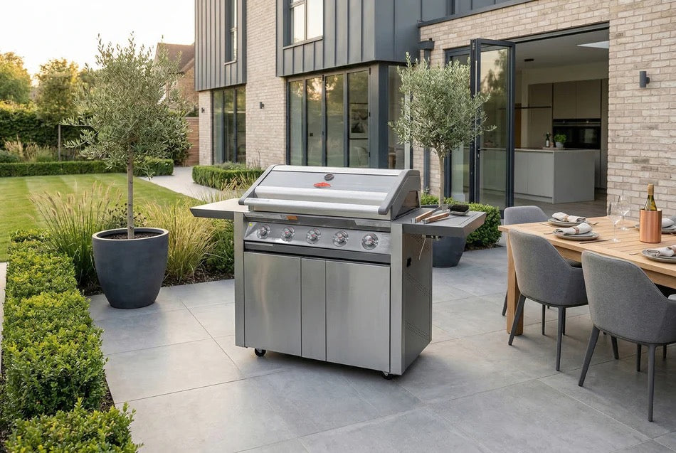 BeefEater 1600S Series - 5 Burner BBQ & Side Burner Trolley