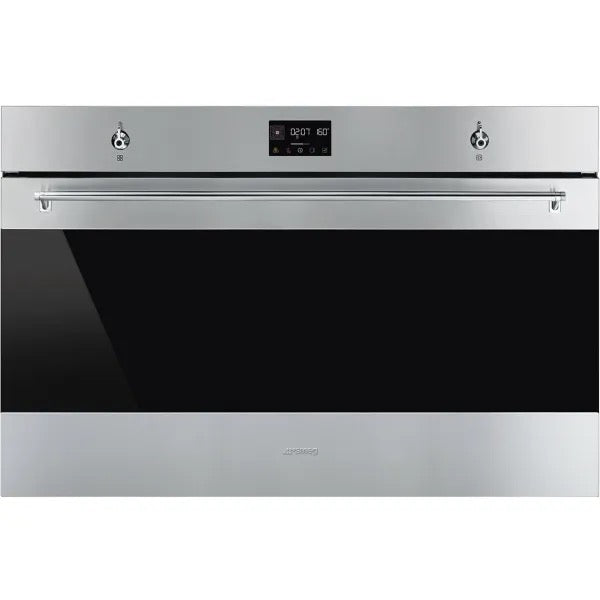 Smeg 90cm Classic Pyrolytic Multifunction Single Oven Stainless Steel - SFP9302TX