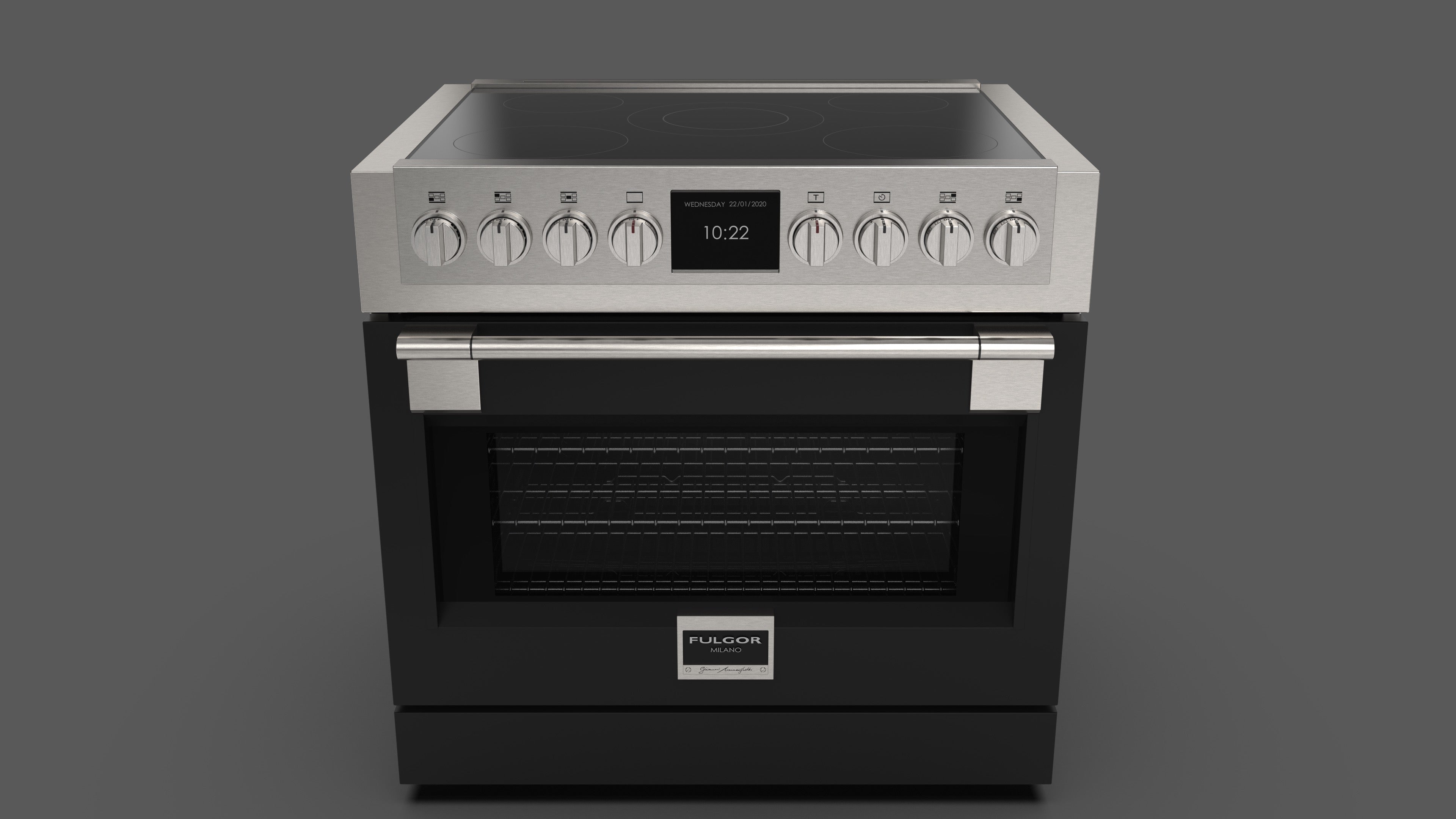 Fulgor Milano Sofia 36 Professional Freestanding Series Induction - FSRC 3605 P MI MK 2F MBK
