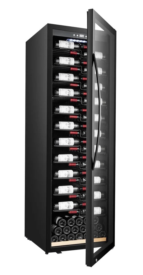 MQuvee Free Standing Wine Fridge - WineExpert 192 Fullglass Black Label-View
