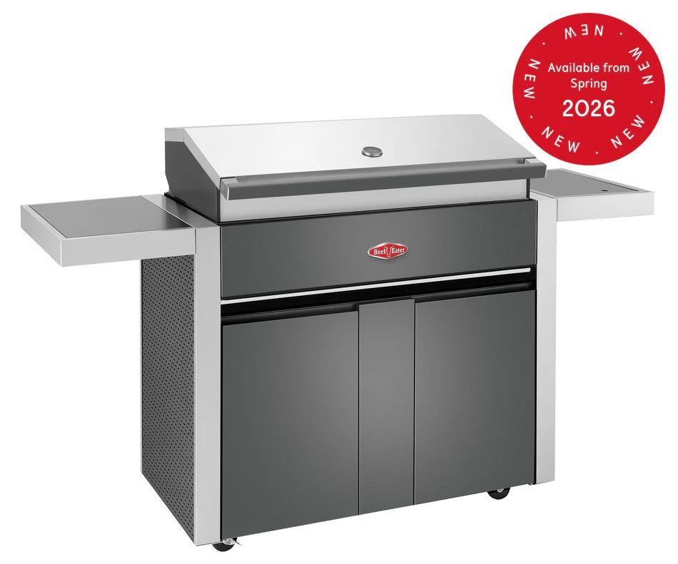 BeefEater 1700 Series - 5 Burner BBQ & Side Burner Trolley