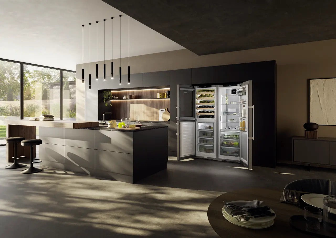 Liebherr Peak XRCst5295 Smart Steel/Glass Door Freestanding Side-By-Side Fridge-Freezer