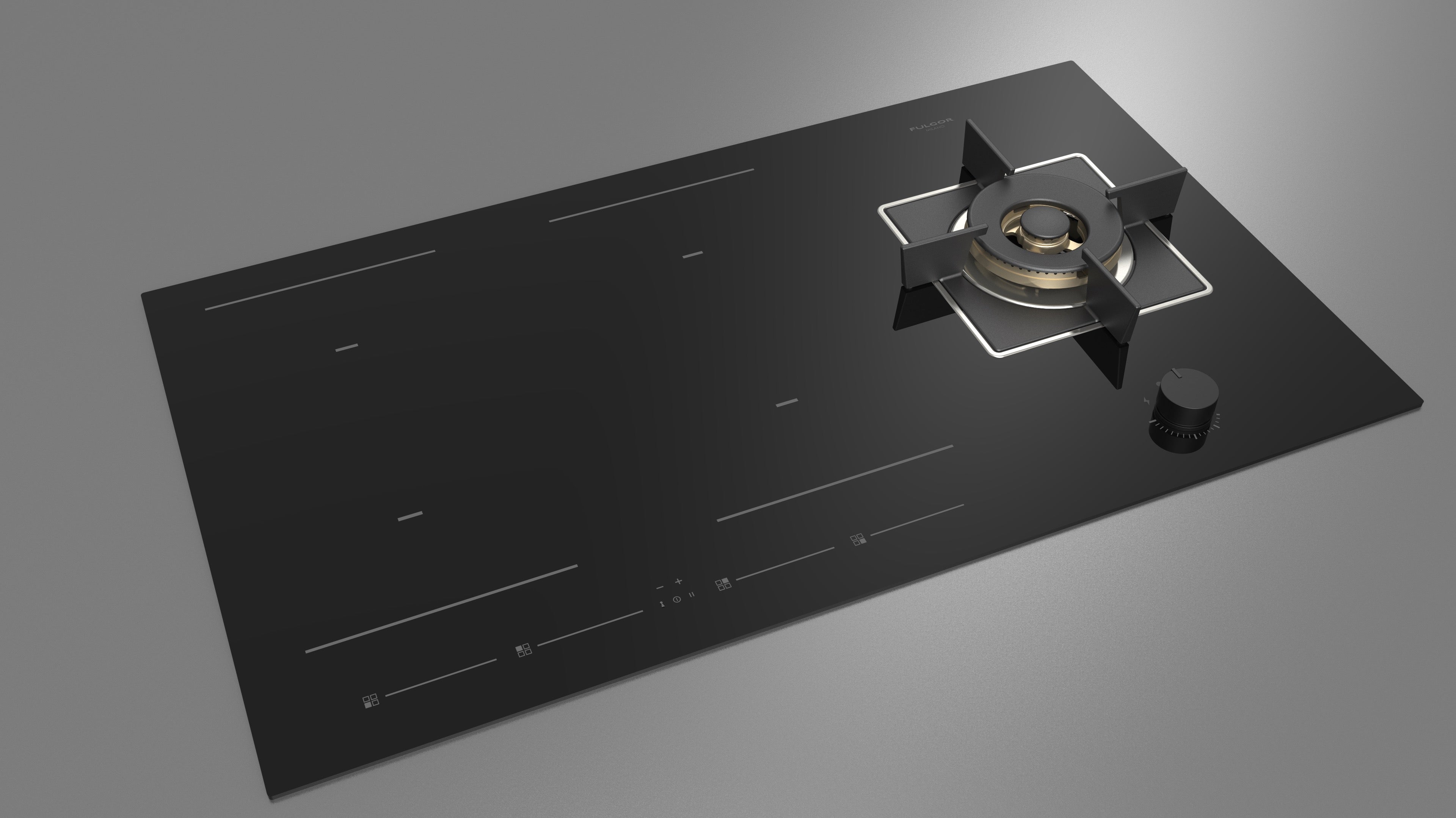 Fulgor Milano 90cm Hybrid Hob - FCHH 905 ID TS G DWK BK