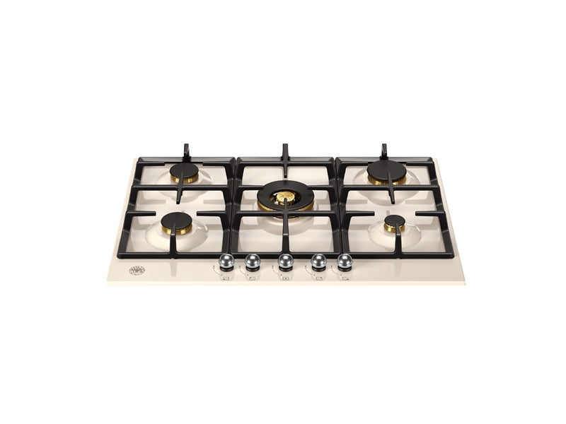 Bertazzoni 75 cm Gas hob with central wok Heritage Series