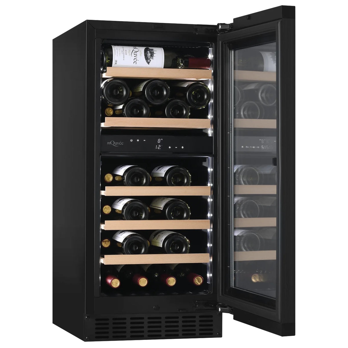 MQuvee Under-Counter Wine Fridge - WineCave Exclusive 780 40D Panel Ready