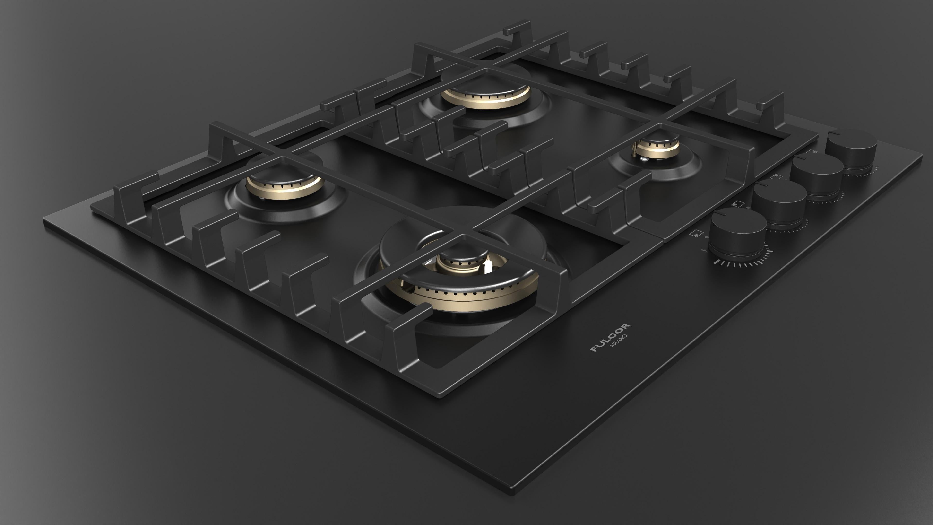 Fulgor Milano Urbantech 60cm Gas Hob - FUH 604 G DWK MBK