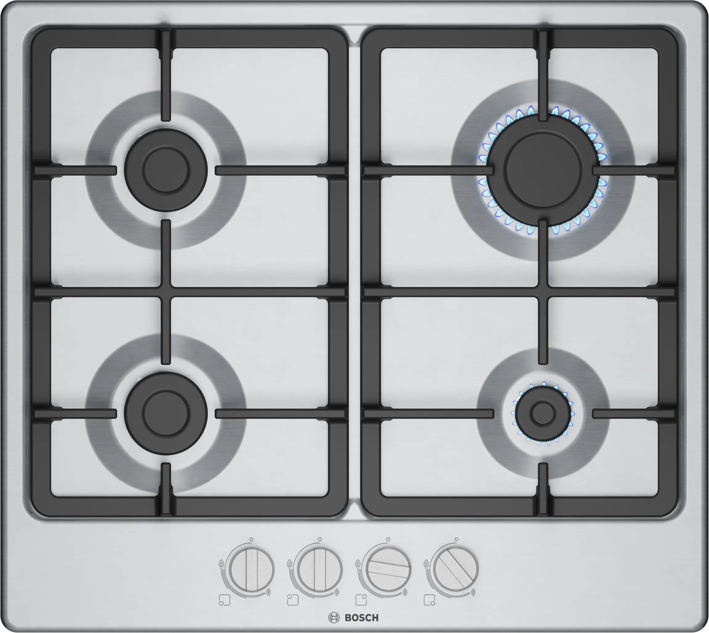 Bosch Series 4 Gas hob 60 cm Stainless steel - PGP6B5K90