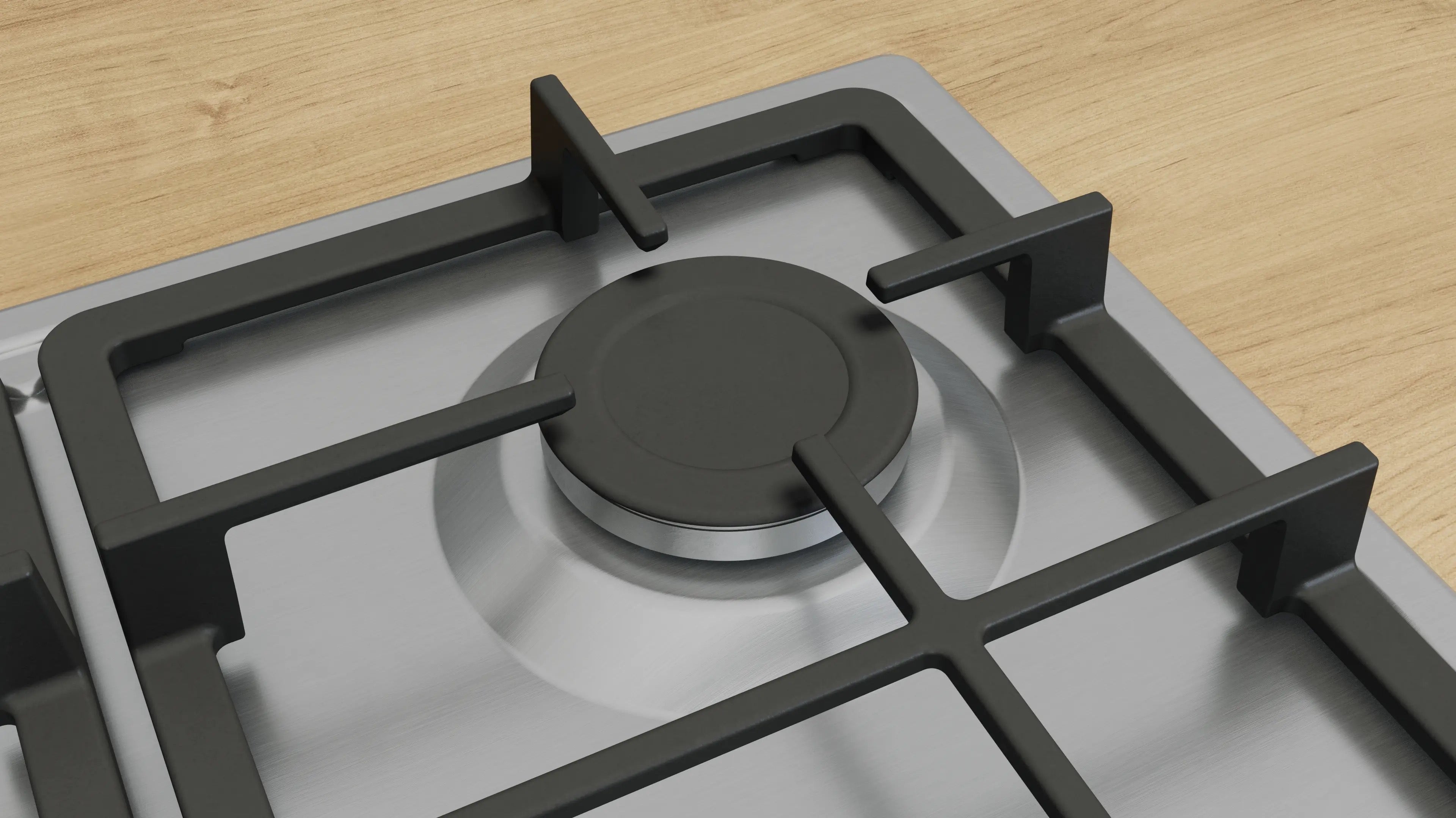 Bosch Series 4 Gas hob 60 cm Stainless steel - PGP6B5K90