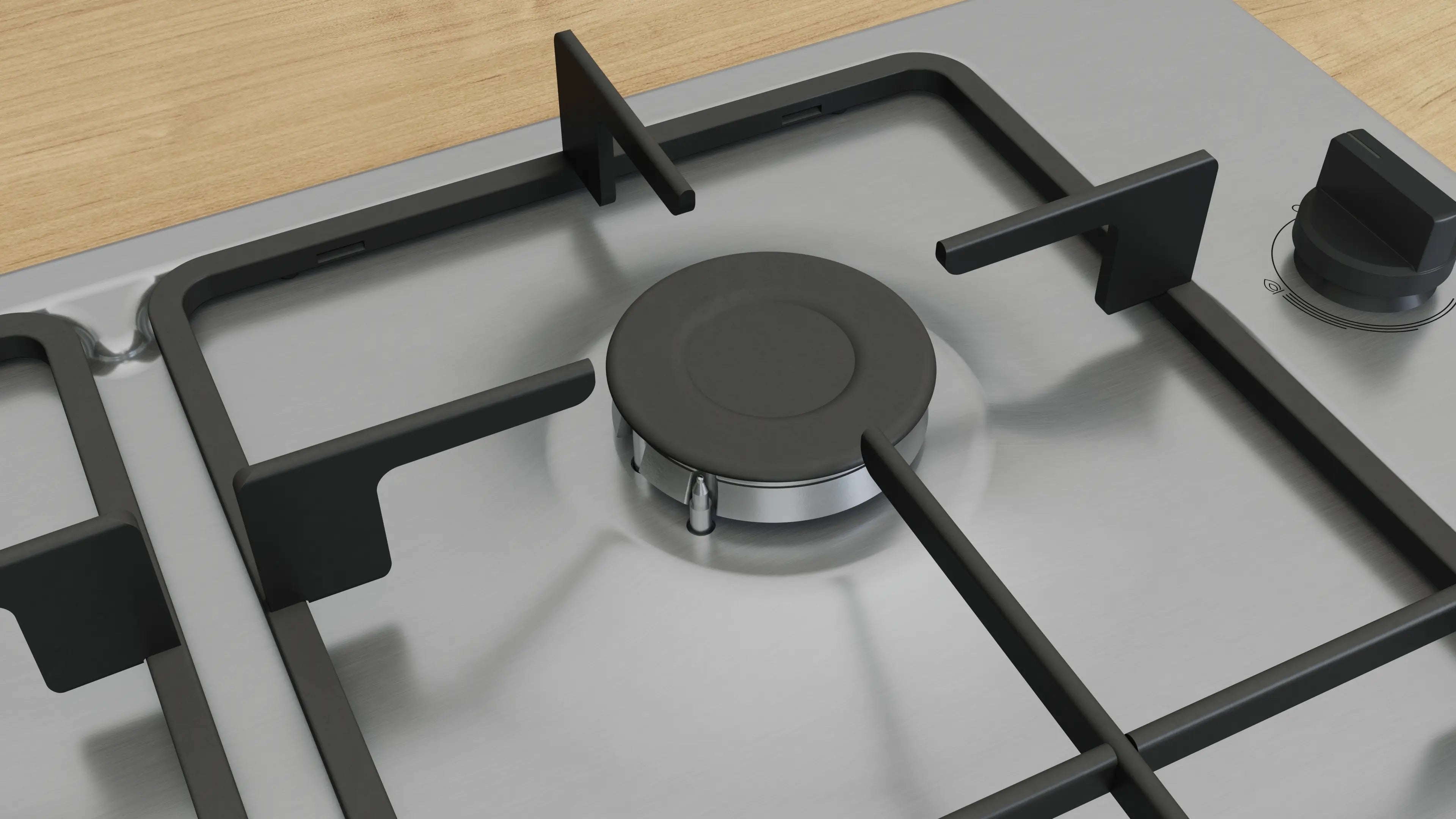 Bosch Series 2 Gas hob 60 cm Stainless steel - PBP6B5K60