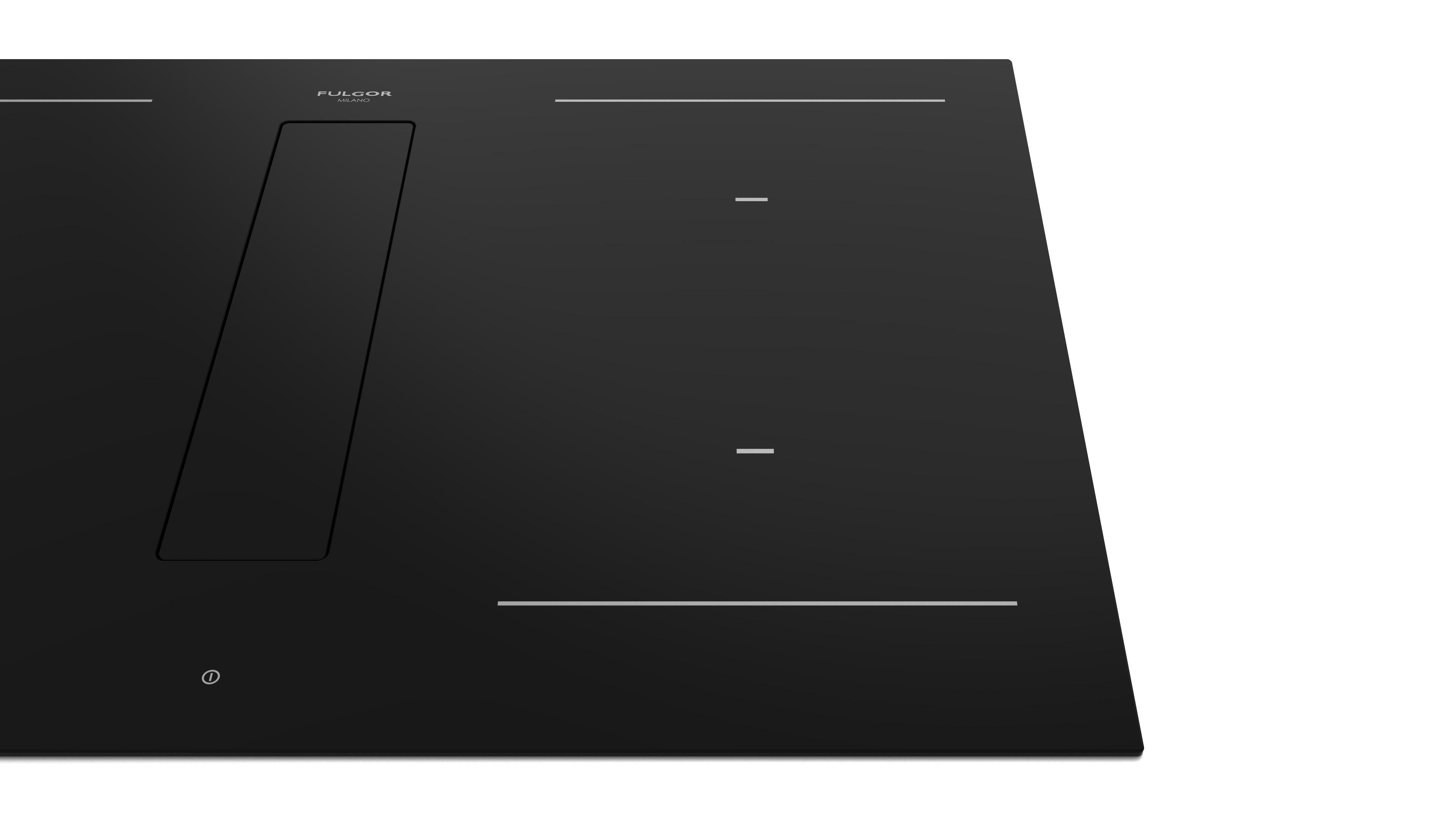 Fulgor Milano 80cm Aria+ Induction Hob with Hood - FHH 800 ID TC BK