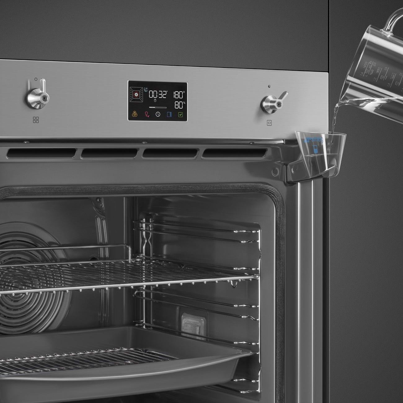 Smeg Classic Pyrolytic Steam Combi Multifunction Oven Stainless Steel - SOP6302S2PX