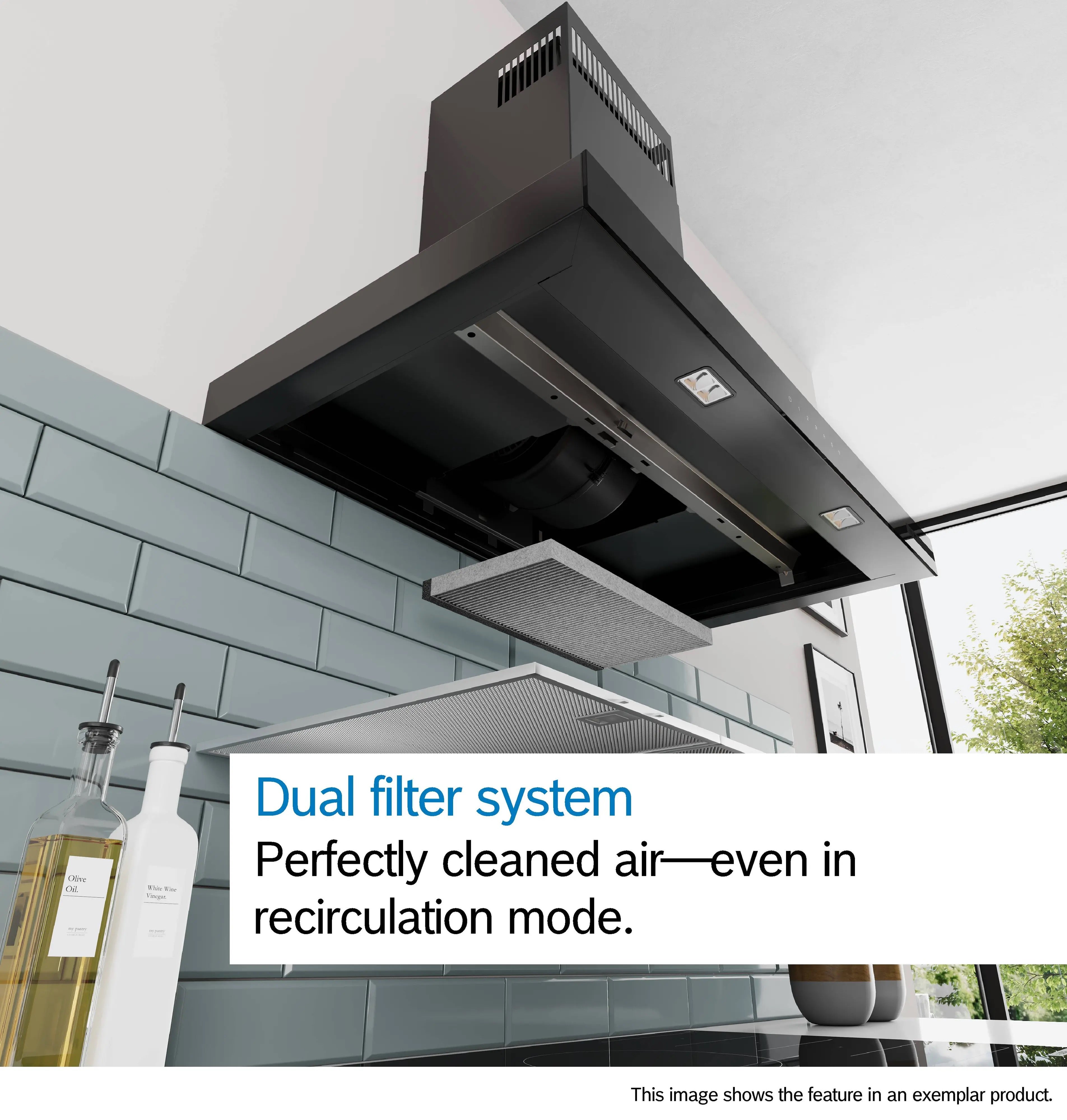 Bosch Series 4 Wall-mounted cooker hood 60 cm Matt black - DWB65CC60B