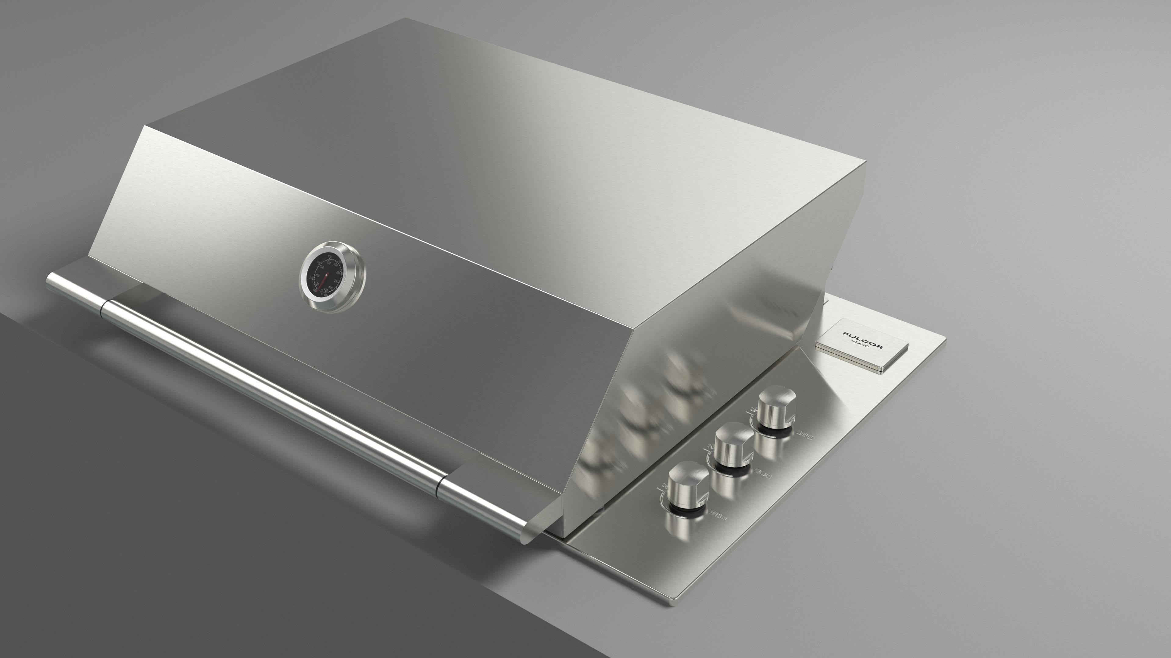 Fulgor Milano 80cm Pro Outdoor Gas Barbecue - FOBQ 803 G X