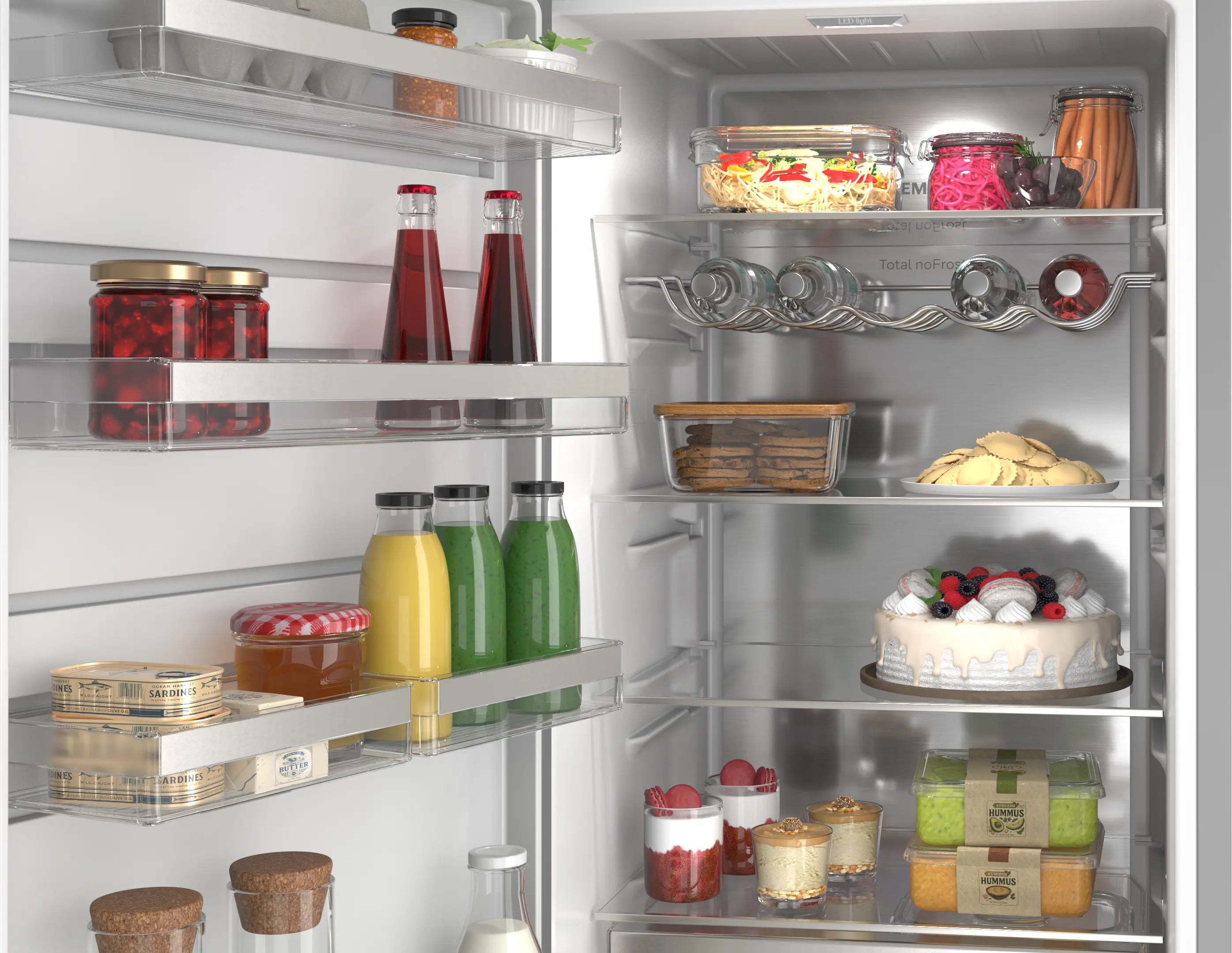 Siemens iQ300 Free-standing fridge 186.2 x 59.5 cm Inox - KS36NVICGG