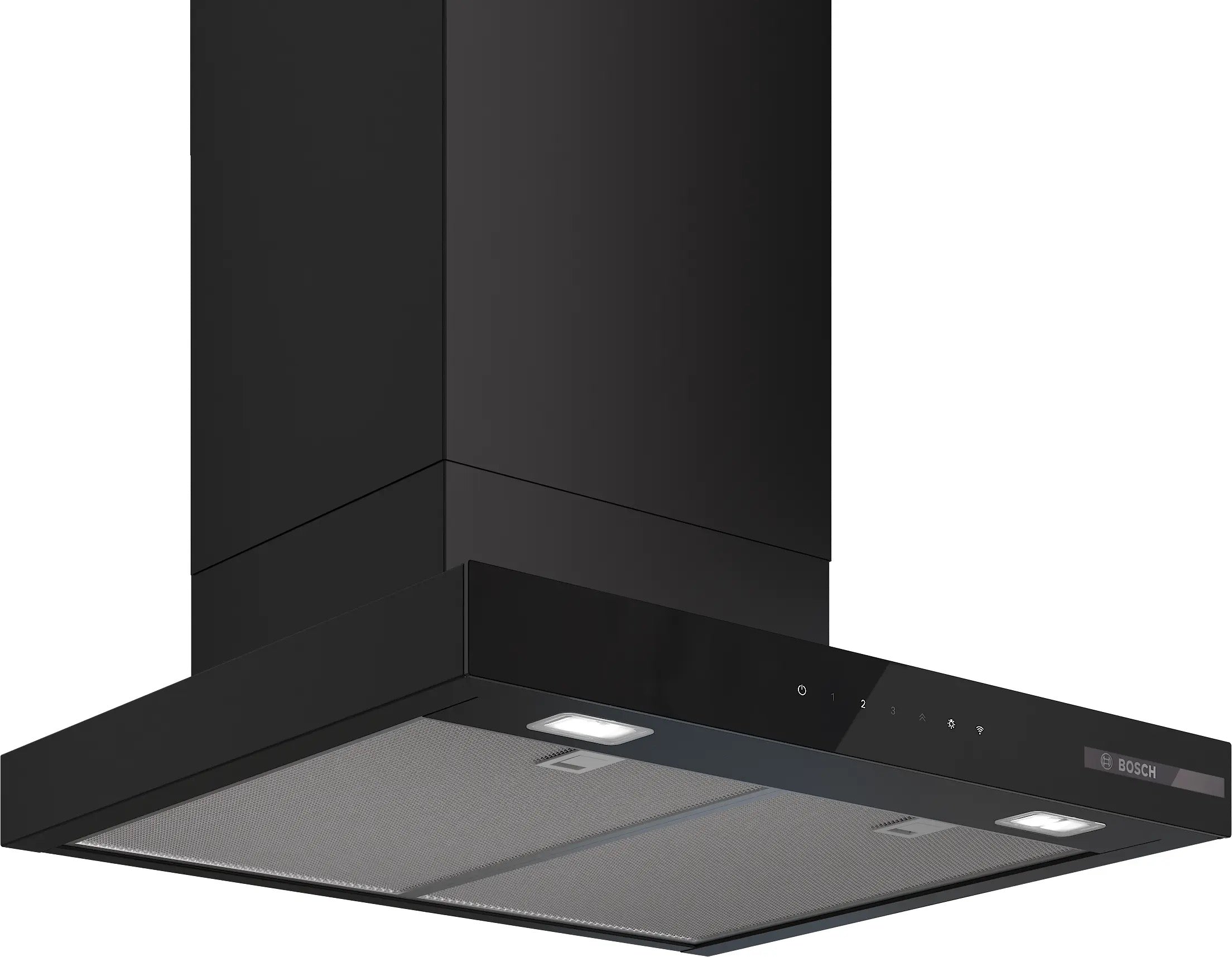 Bosch Series 6 Wall-mounted cooker hood 60 cm Matt black - DWB67DN60B