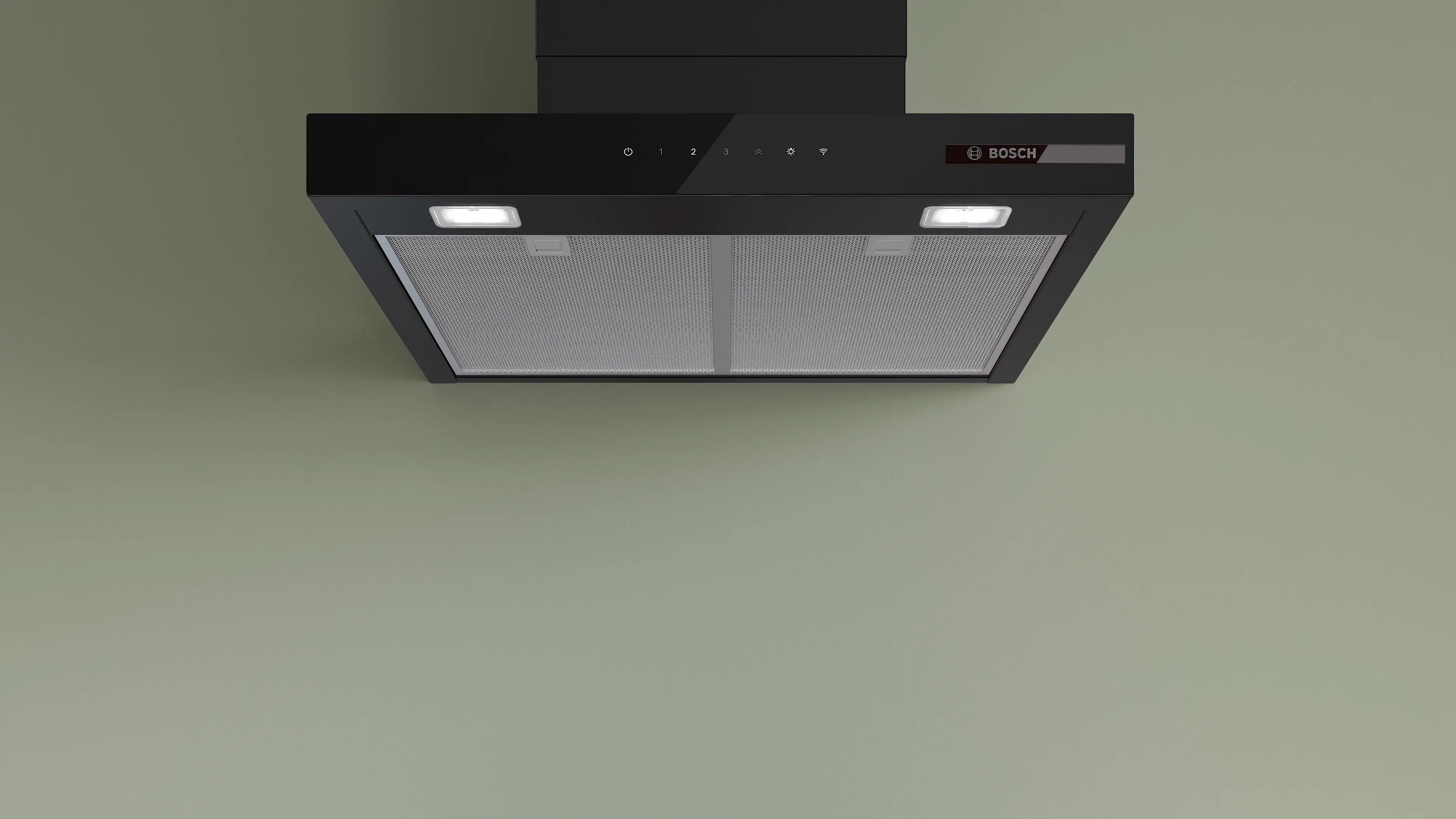 Bosch Series 6 Wall-mounted cooker hood 60 cm Matt black - DWB67DN60B