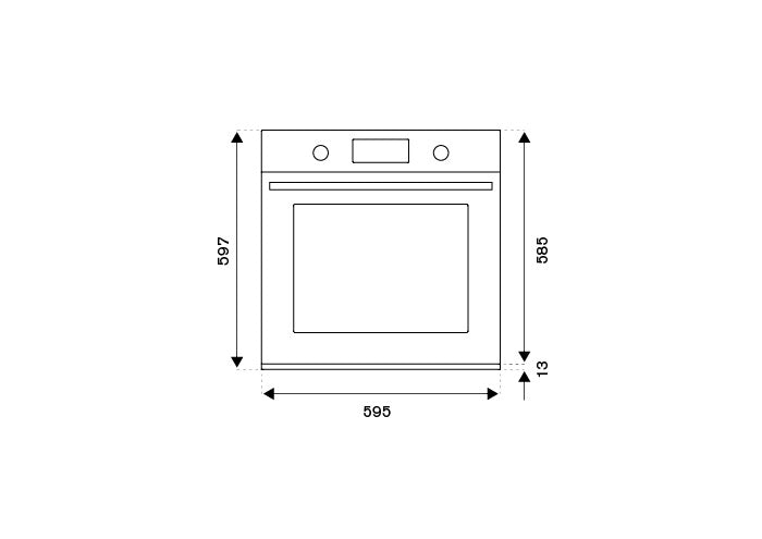 Bertazzoni Modern 60cm Electric Pyro Built-in Oven, TFT display