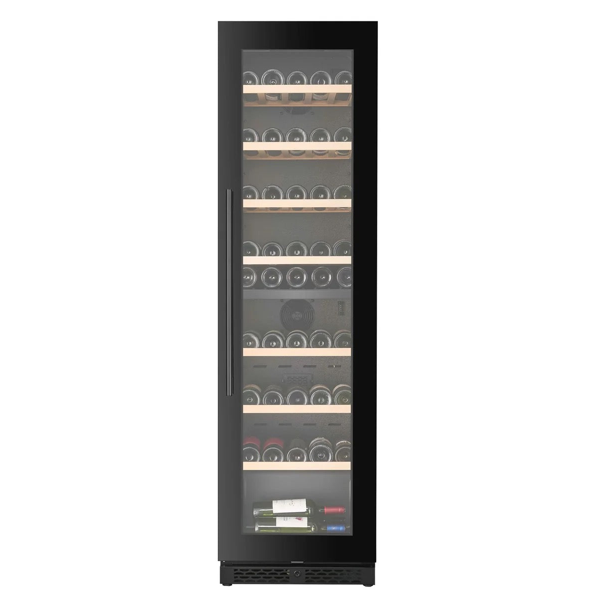 CELLA - 71 bottle Dual Zone Wine Cooler - Shallow Depth - W75D-BLACK